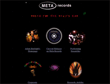Tablet Screenshot of metarecords.com